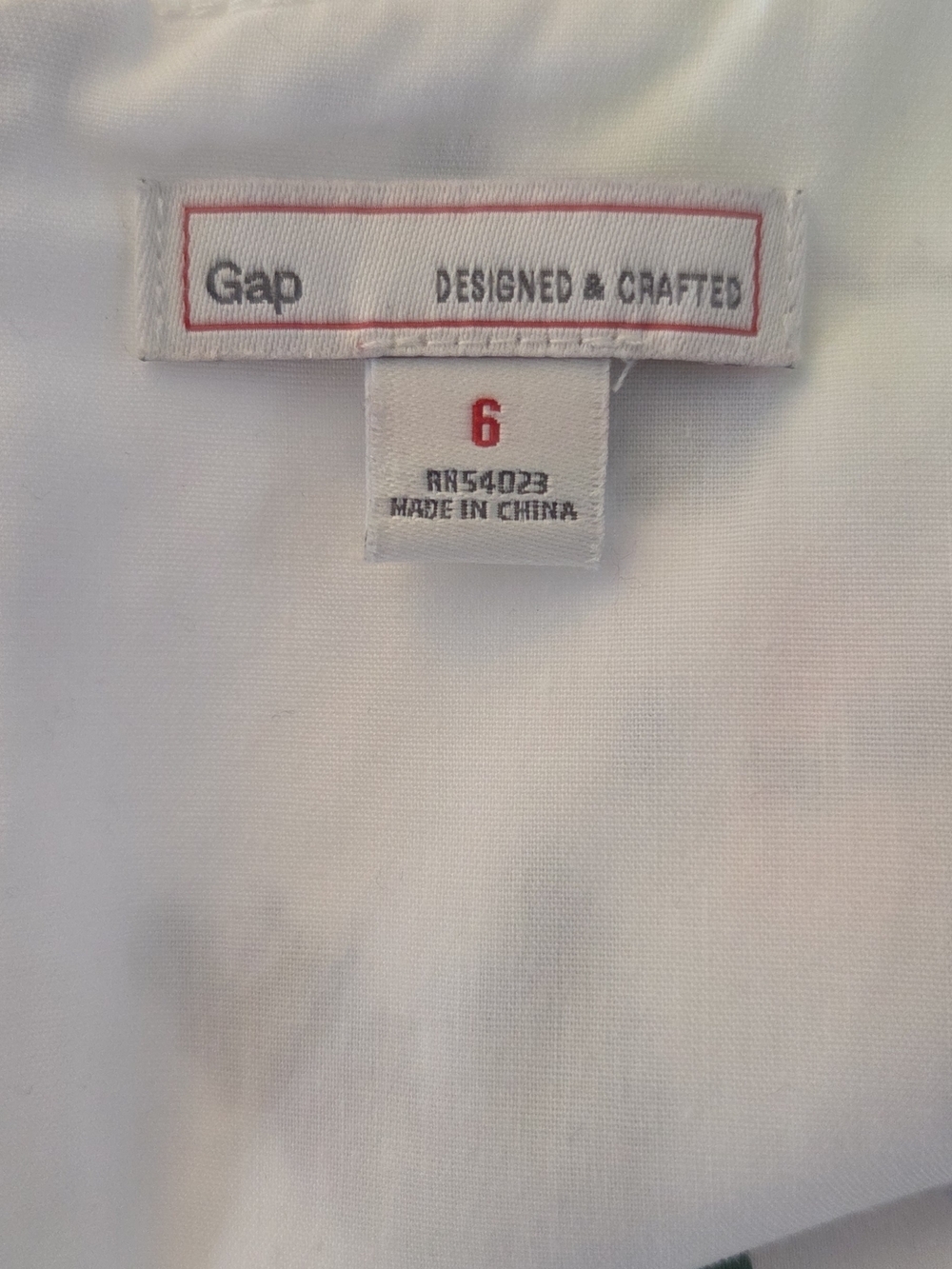 GAP Floral Fit & Flare Dress Size 6 White Multicolor Pockets Sleeveless - Picture 4 of 5